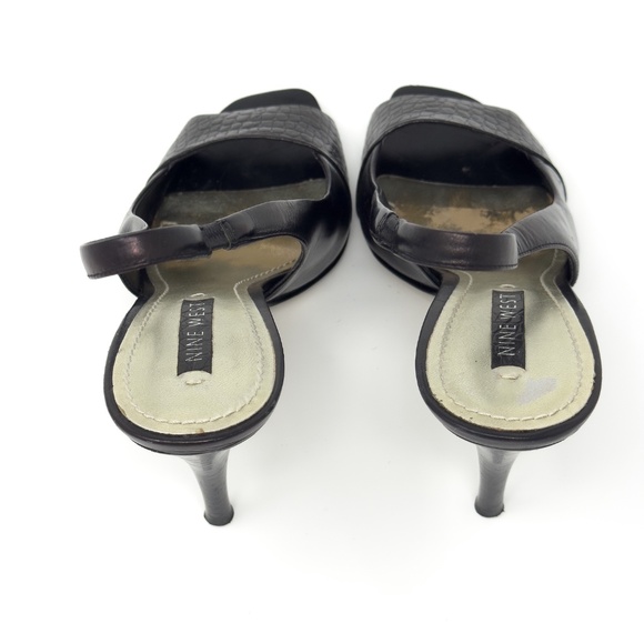 Nine West Danby Slingback Open Toe Heels - Picture 2 of 6